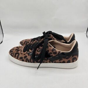 STUART WEITZMAN Daryl Leopard Sneakers‎ Tennis Shoe Animal Print Size 6.5